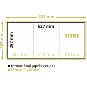 Dépliant 3 volets A4 - roulé